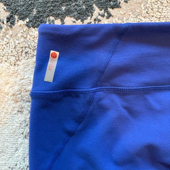 Zella To The Max Blue Marine Perforated Mid Rise Crop Leggings Size XS - Picture 6 of 10